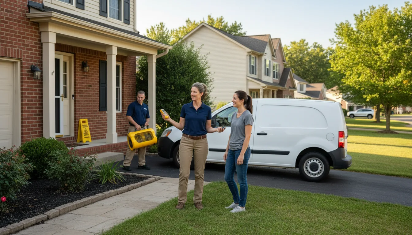 Residential water damage restoration in Millerton, PA